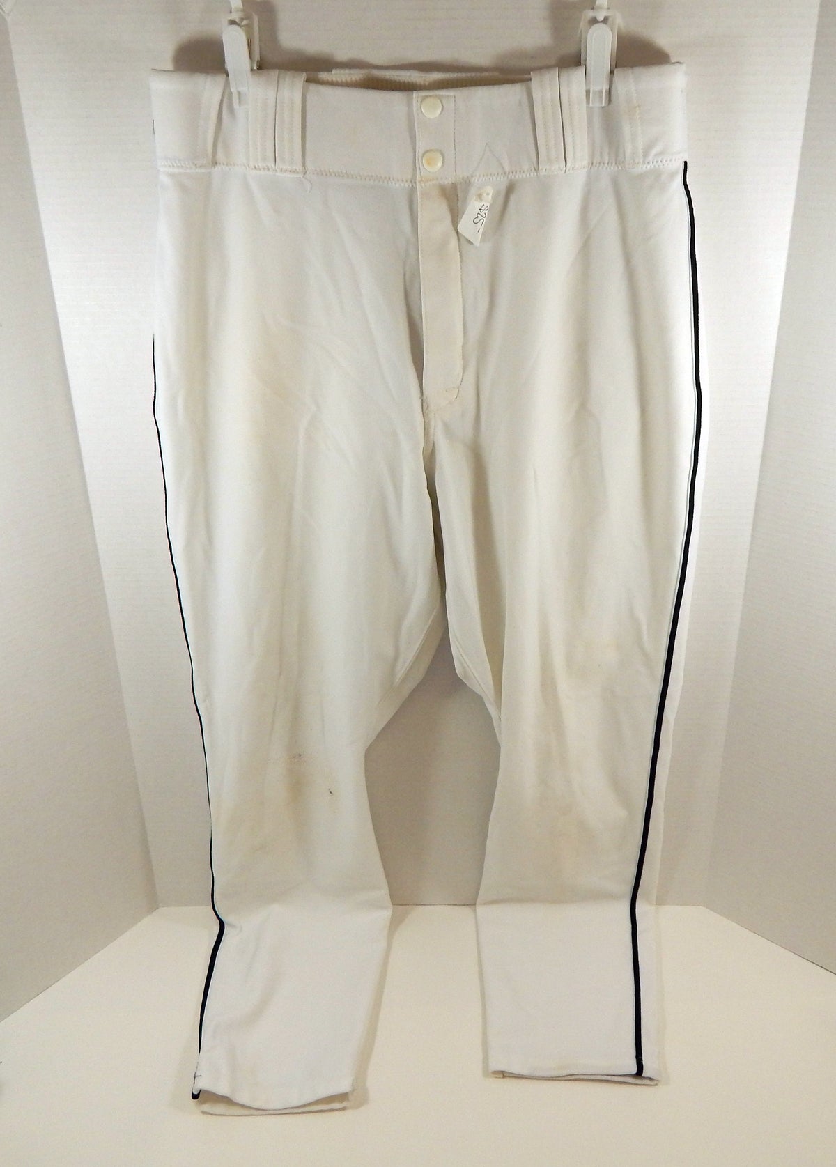 2003 Pittsburgh Pirates Halrston #15 Game Used White Pants 34-39-31 DP51553