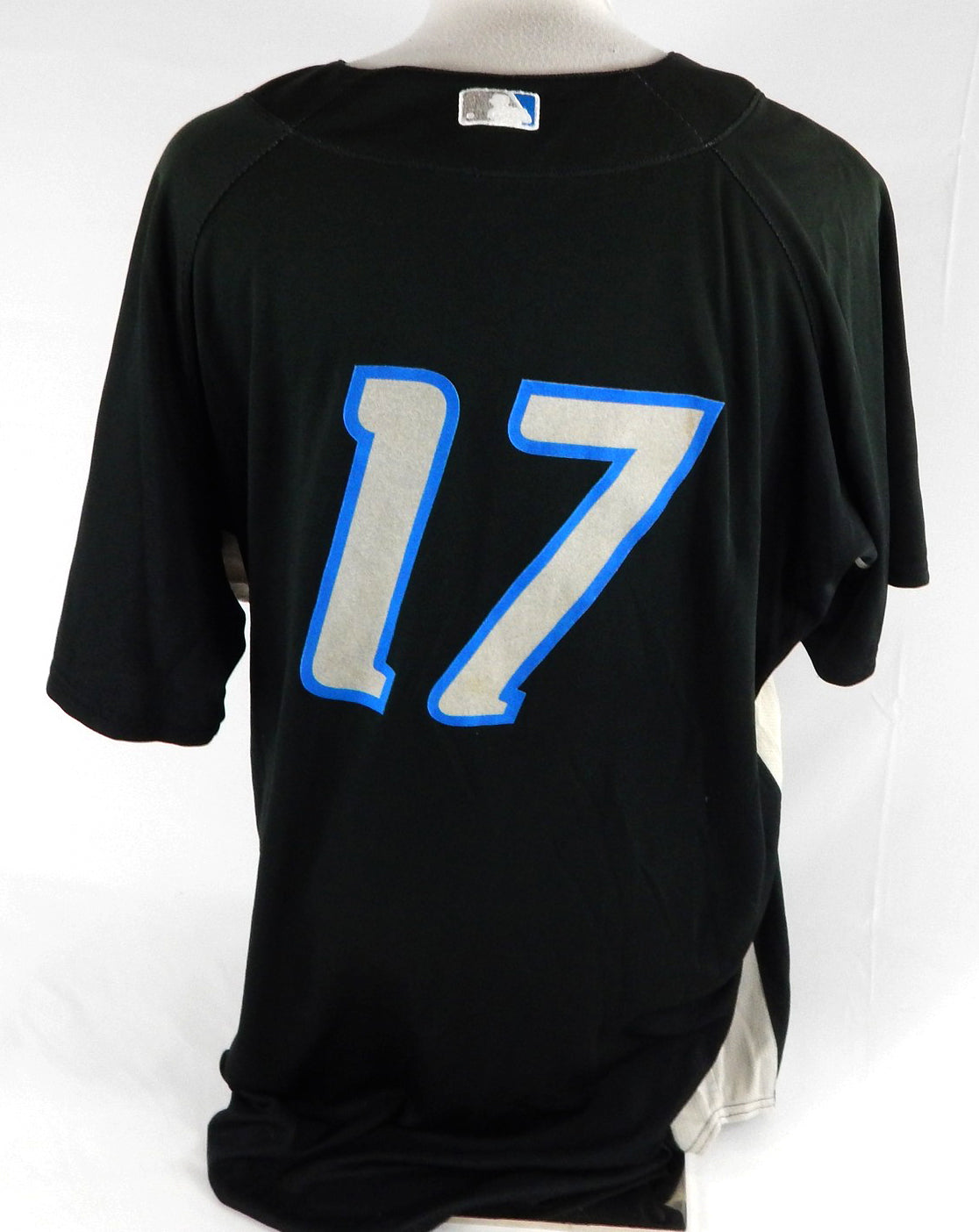 2007-10 Toronto Blue Jays #17 Game Used Black Jersey ST Batting Practice 50 709 Pic2