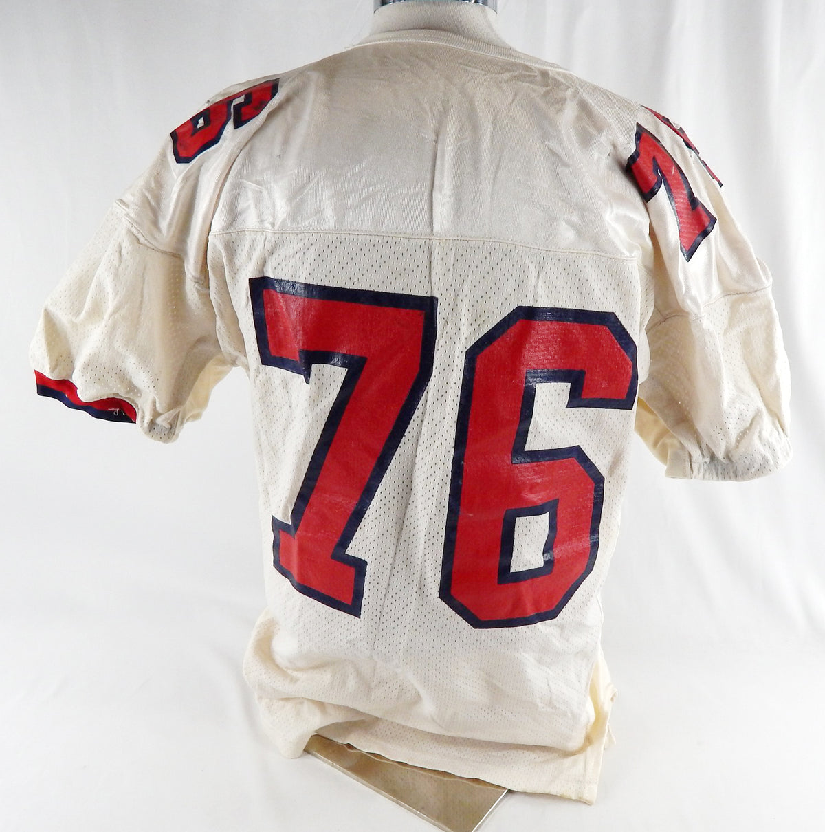 1990s Richmond Spiders #76 Game Used White Jersey Football 50 893 Pic2