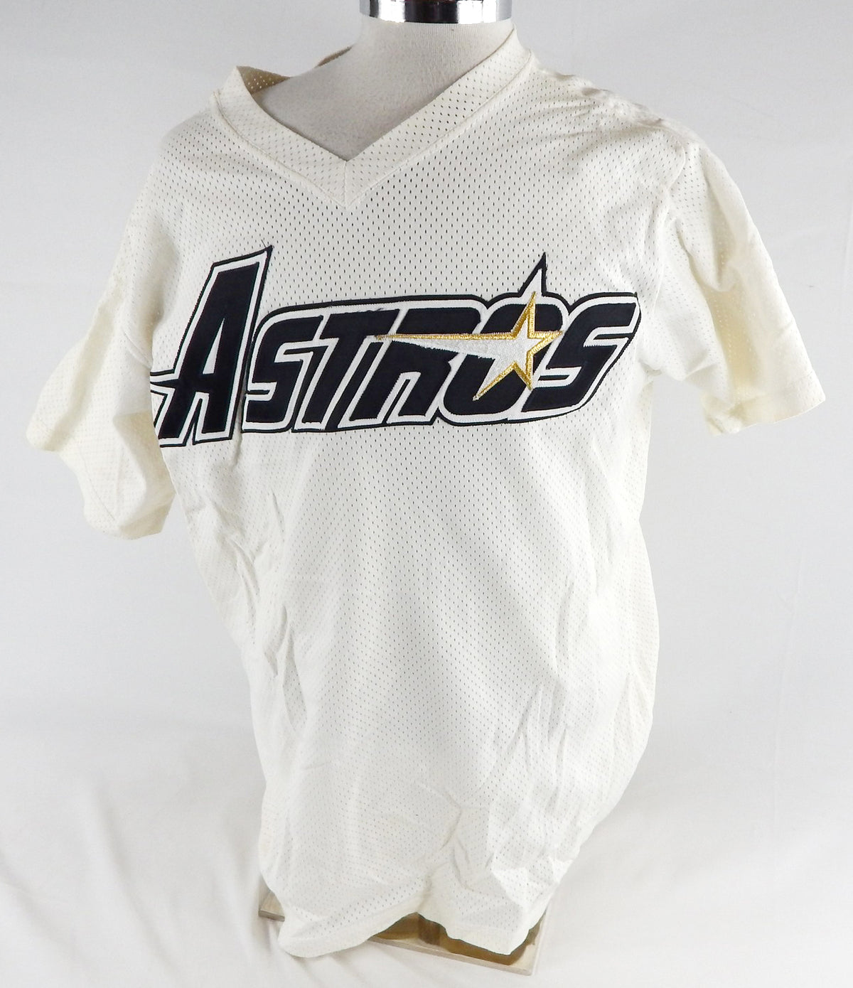 1998 Houston Astros Mike Nannini #22 Game Used White Jersey GCL 46 798