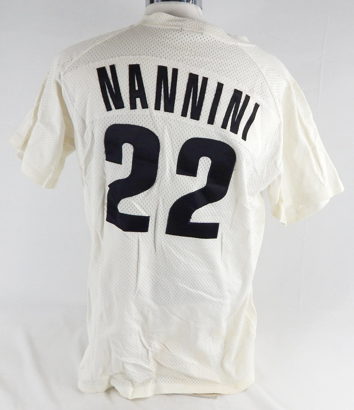 1998 Houston Astros Mike Nannini #22 Game Used White Jersey GCL 46 798 Pic2