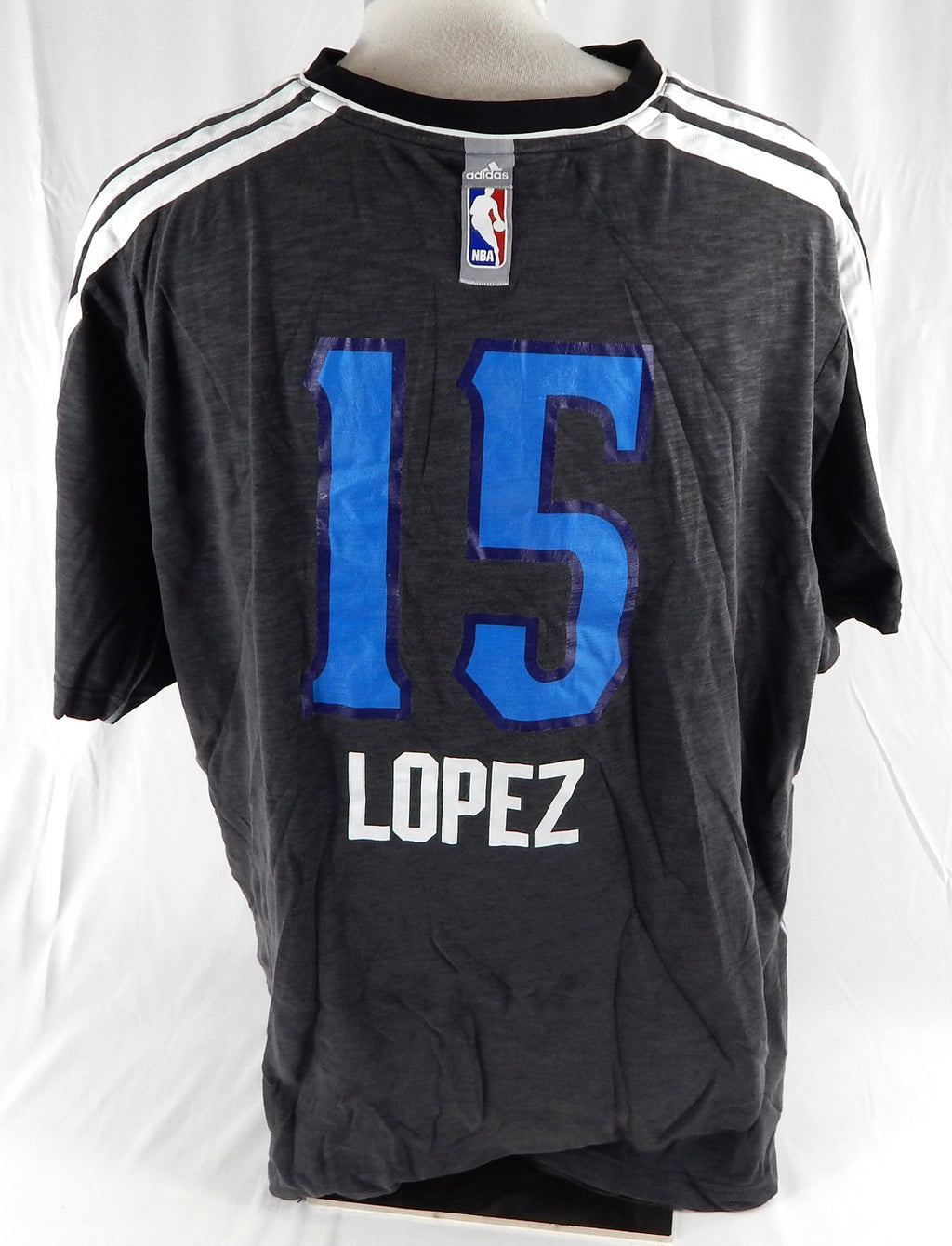 2012-13 New Orleans Hornets Robin Lopez #15 Game Used Black Shooting Shirt 4XL 1 Pic2