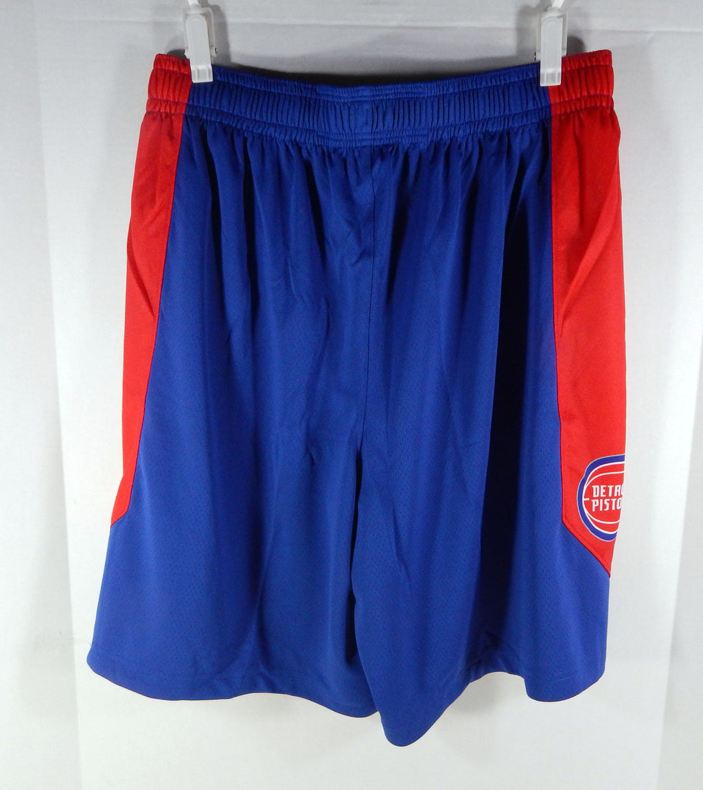 2017-18 Detroit Pistons Team Issued Blue Training Shorts Nike AJ5064-495 XL 5S Pic2