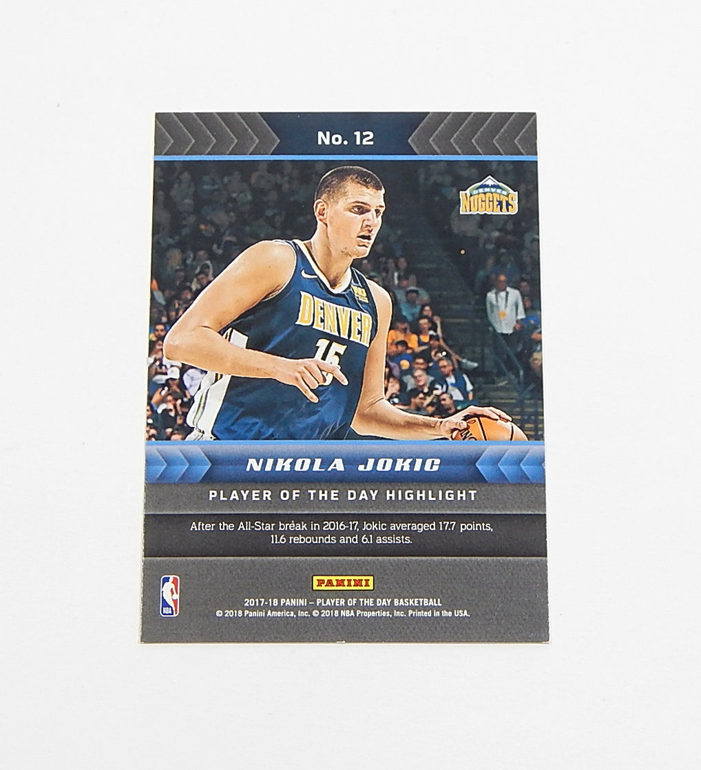 2017-18 Panini Player of the Day Wind Chimes Nikola Jokic #12 #'d /75 Pic2