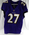 2022 Baltimore Ravens J.K. Dobbins #27 Game Issued Purple Jersey 44 538