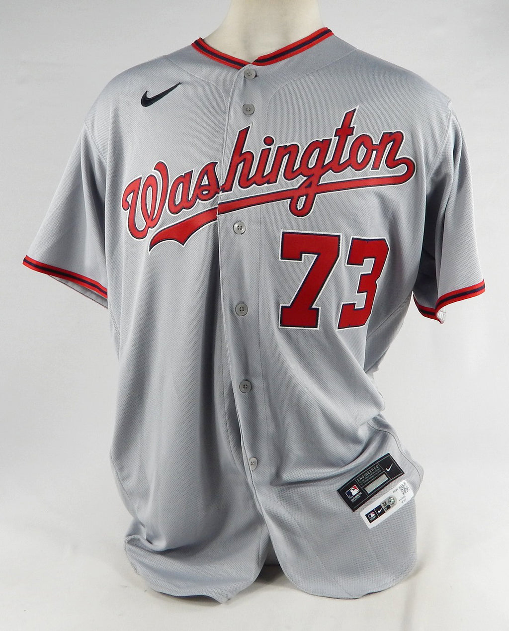 2022 Washington Nationals Hunter Harvey #73 Game Issued Grey Jersey 48 126