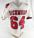 1990s Richmond Spiders #64 Game Used White Jersey Football 50 894