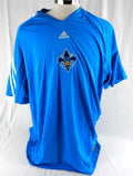 2009-10 New Orleans Hornets Julian Wright #32 Game Used Blue Shooting Shirt 2X 2