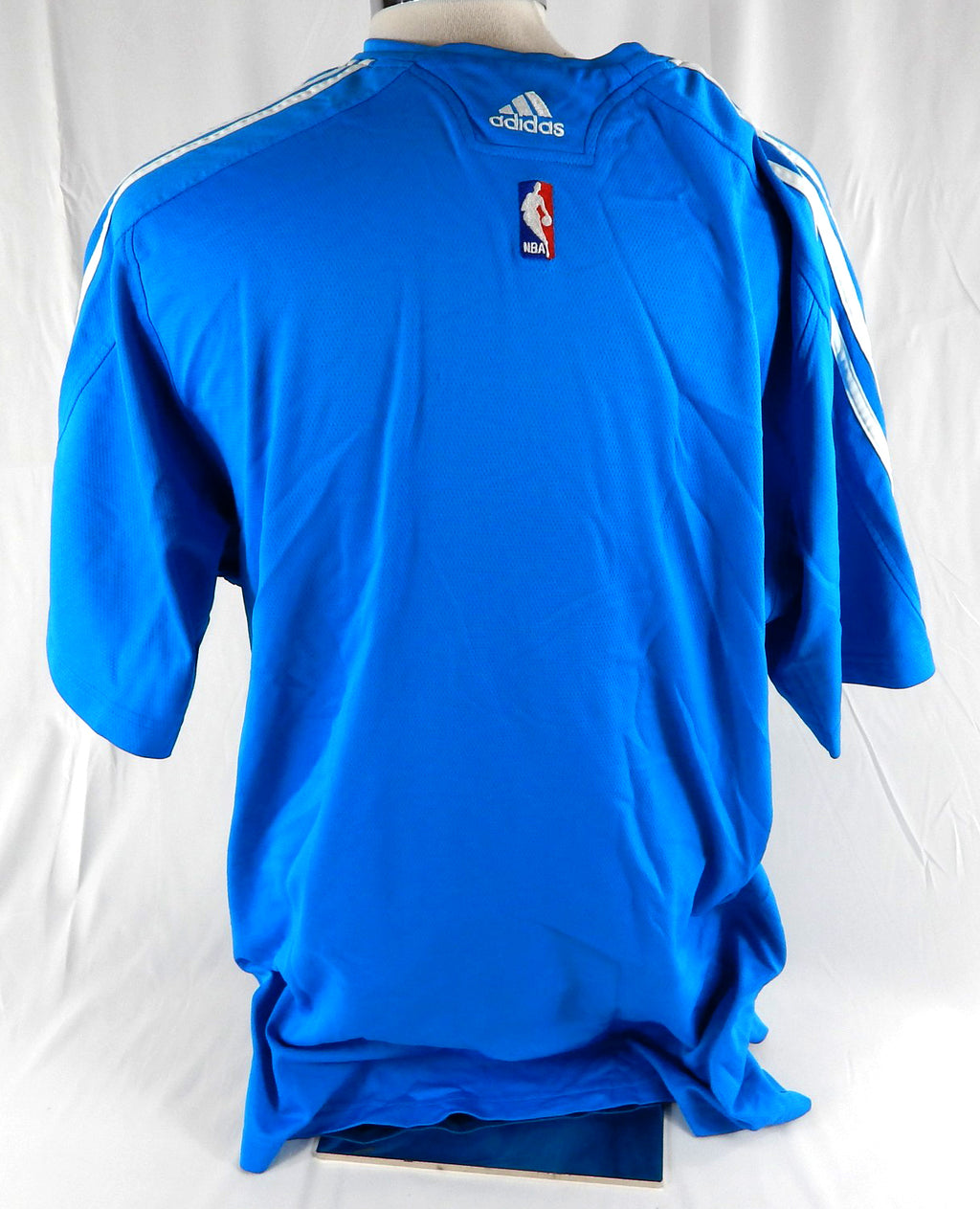 2009-10 New Orleans Hornets Julian Wright #32 Game Used Blue Shooting Shirt 2X 2 Pic2