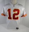 1999 Kansas City Chiefs Perez #12 Game Issued White Jersey DP17366