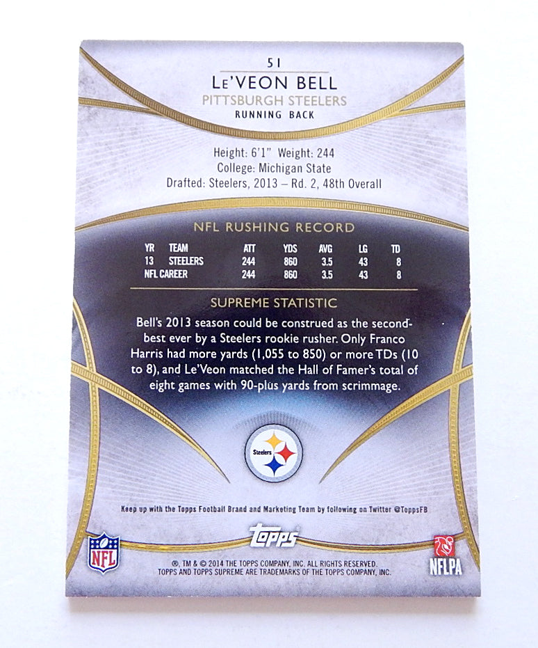 2014 Supreme Le'Veon Bell # 36/99 Pic2