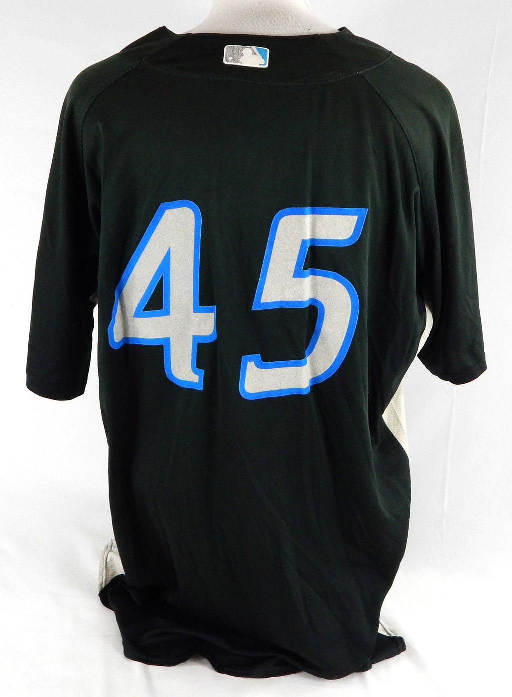 2007-10 Toronto Blue Jays #45 Game Used Black Jersey ST BP 50 712 Pic2