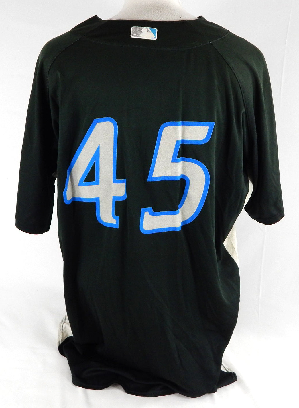 2007-10 Toronto Blue Jays #45 Game Used Black Jersey ST BP 50 712 Pic2