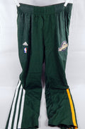 2011-12 Utah Jazz #10 34 Game Used Green Warm Up Pants XL 418
