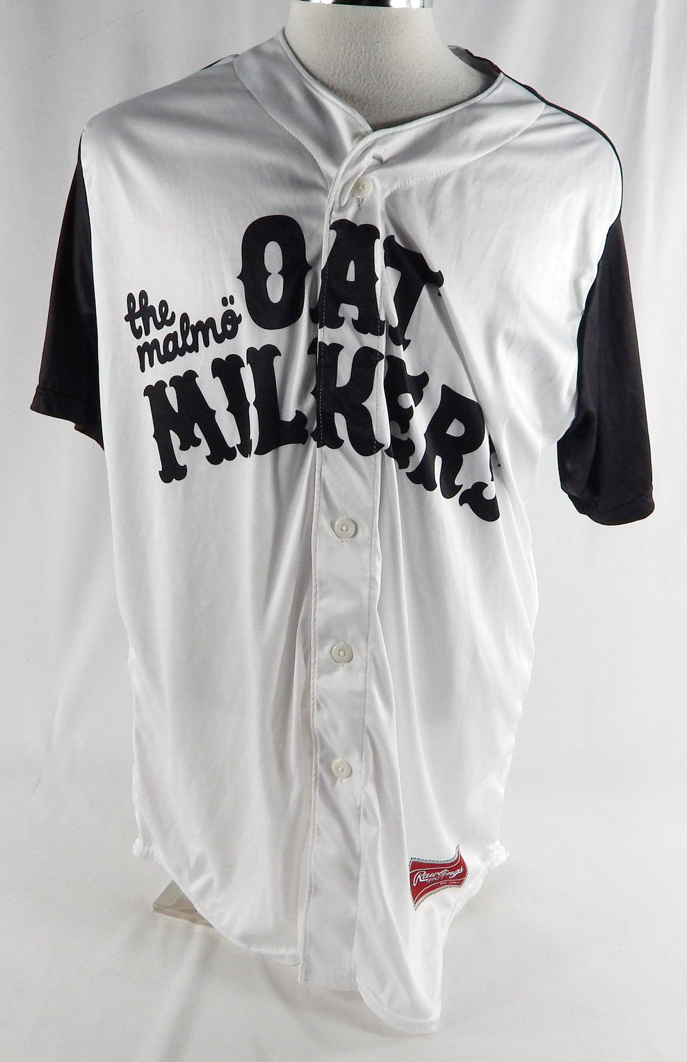 2024 Jersey Shore BlueClaws Gunner Mayer #25 Game Used White Jersey Malmo Oat 8