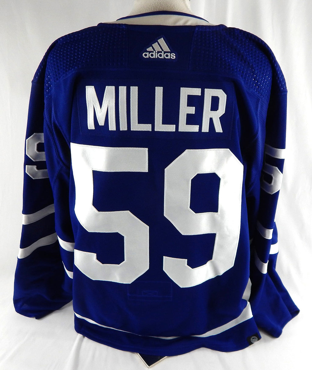 2021-22 Toronto Maple Leafs Tommy Miller #59 Game Issued Blue Jersey Milk P 58 0 Pic2