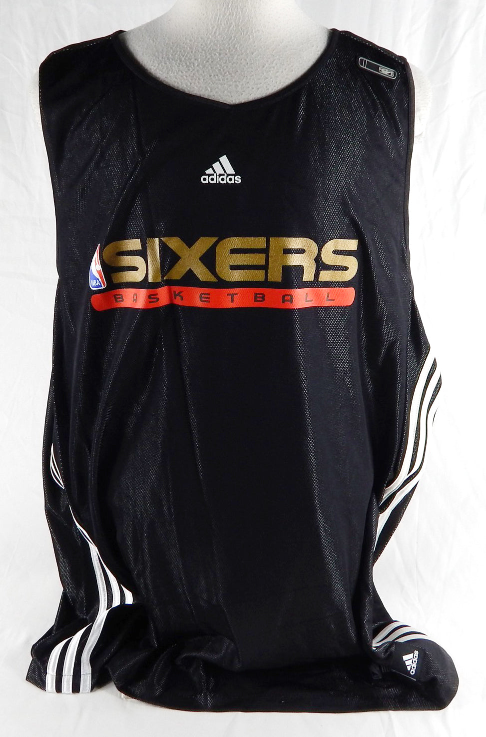 2000s Philadelphia 76ers Game Issued Black Practice Jersey 3XL 978
