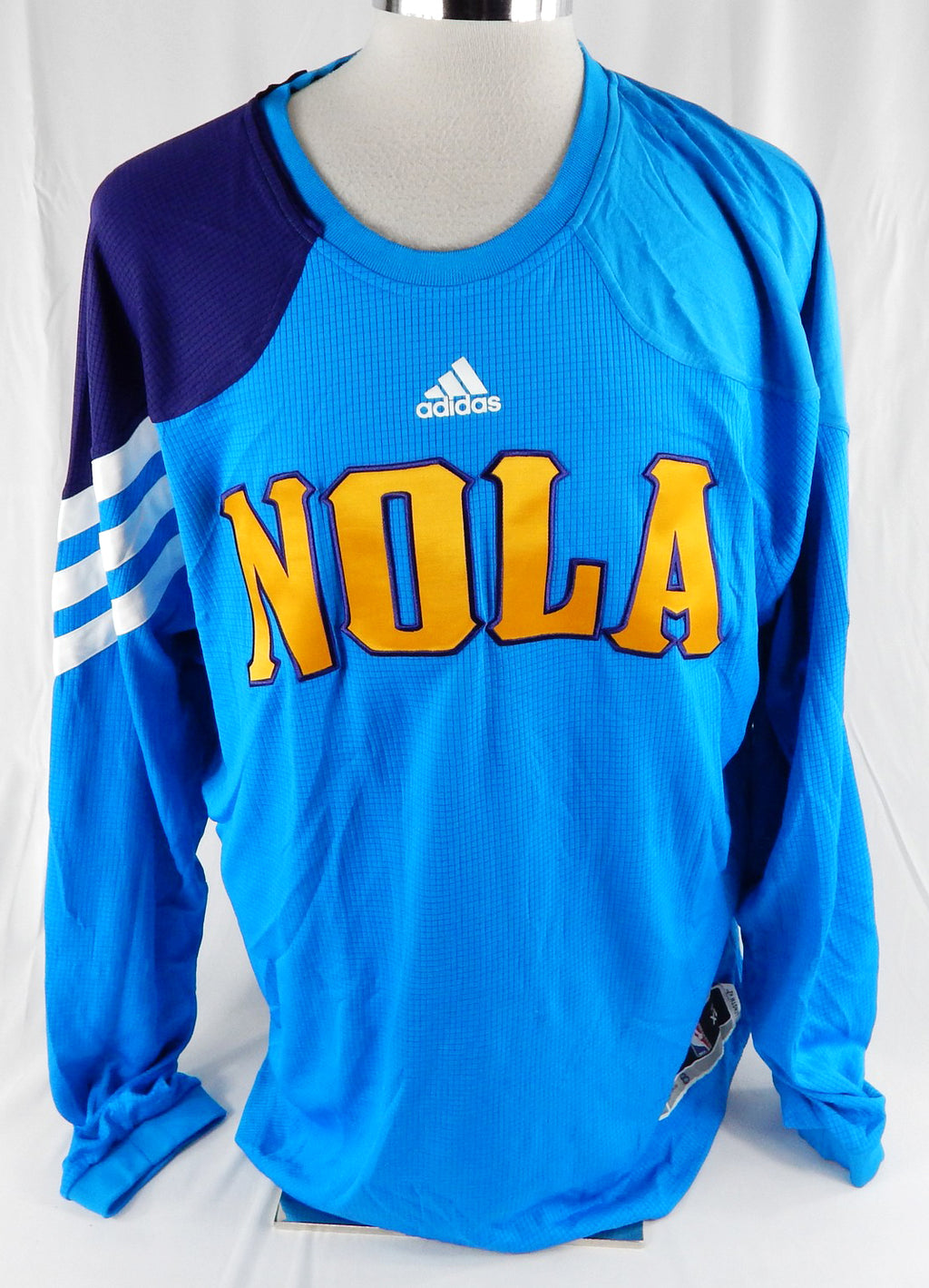 2011-12 New Orleans Pelicans Marco Belinelli #8 Game Used Blue Shooting Shirt 8
