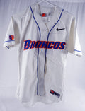 2000's Boise State Broncos #18 Game Used White Jersey Softball M 011