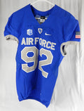 Air Force Falcons #92 Game Used Blue Jersey Football M 012