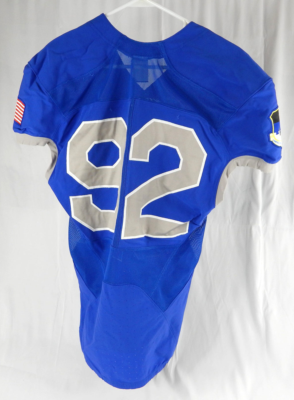 Air Force Falcons #92 Game Used Blue Jersey Football M 012 Pic2