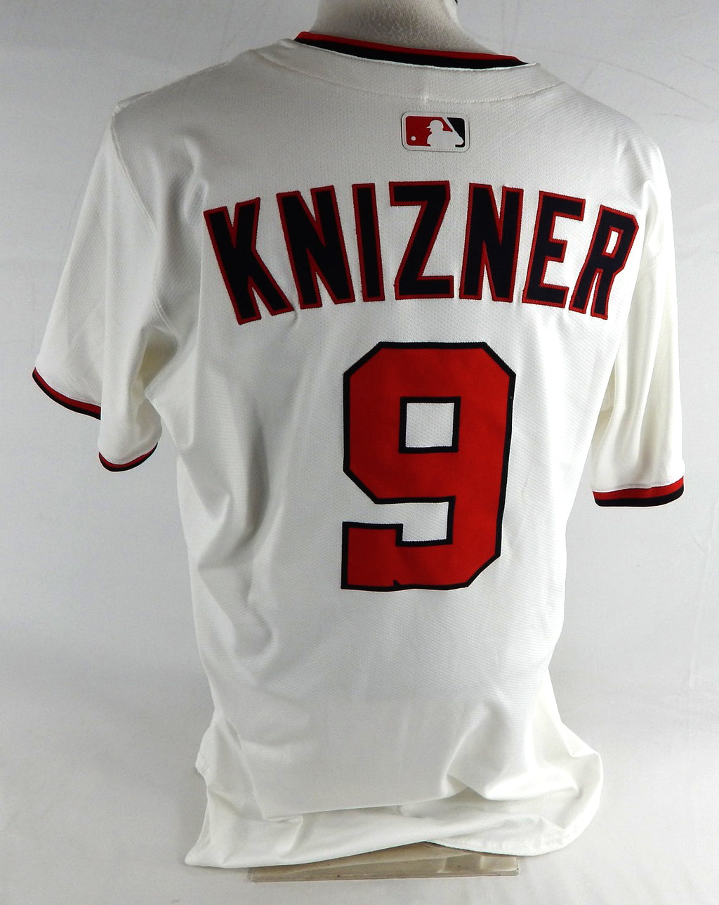 2025 Washington Nationals Andrew Knizner #9 Game Issued White Jersey 46 732 Pic2