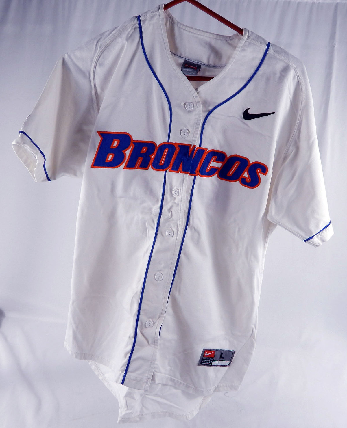 2000's Boise State Broncos #23 Game Used White Jersey Softball L 012