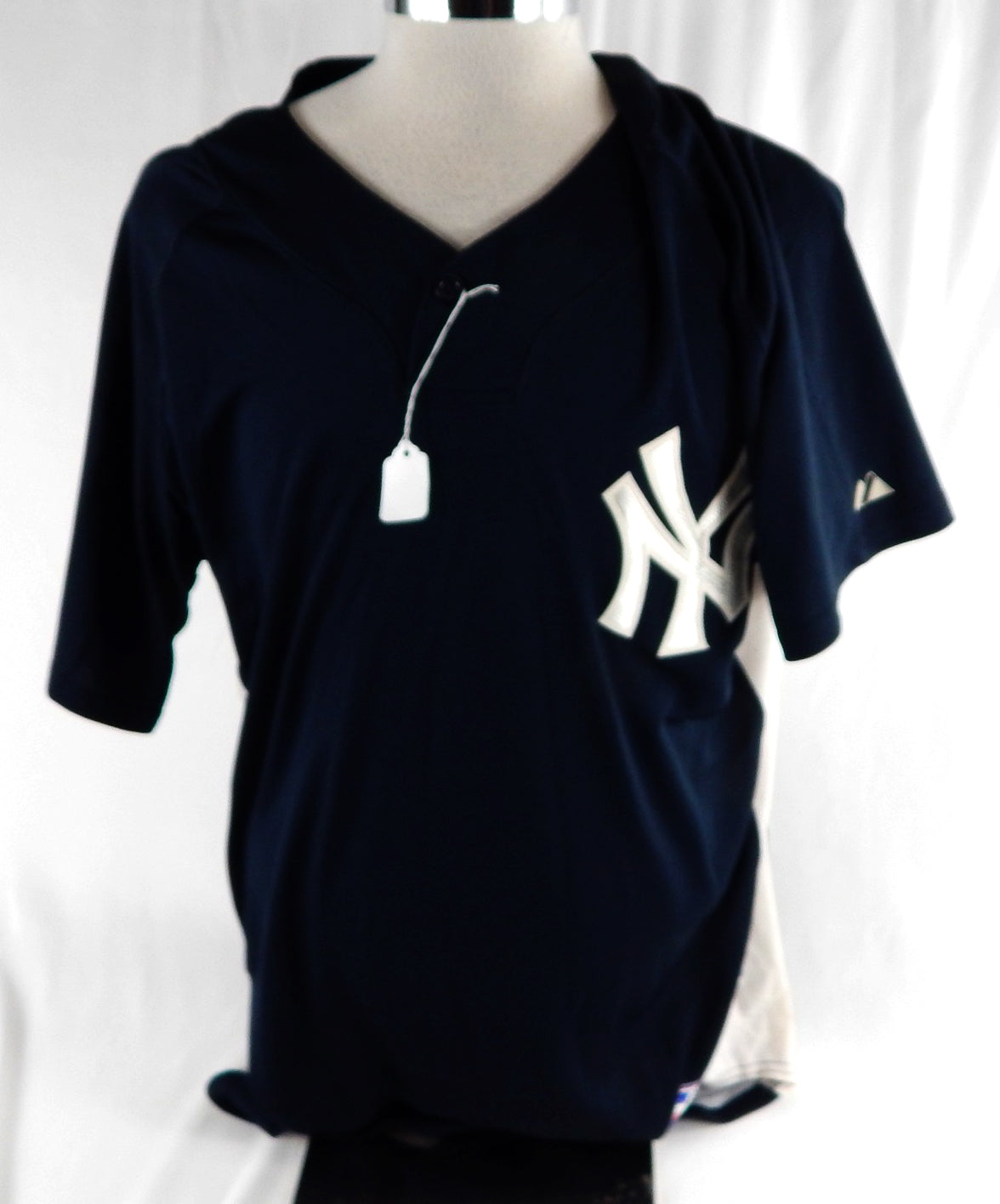 2007-08 New York Yankees #31 Game Issued Pos Used Navy Jersey BP ST 48 911