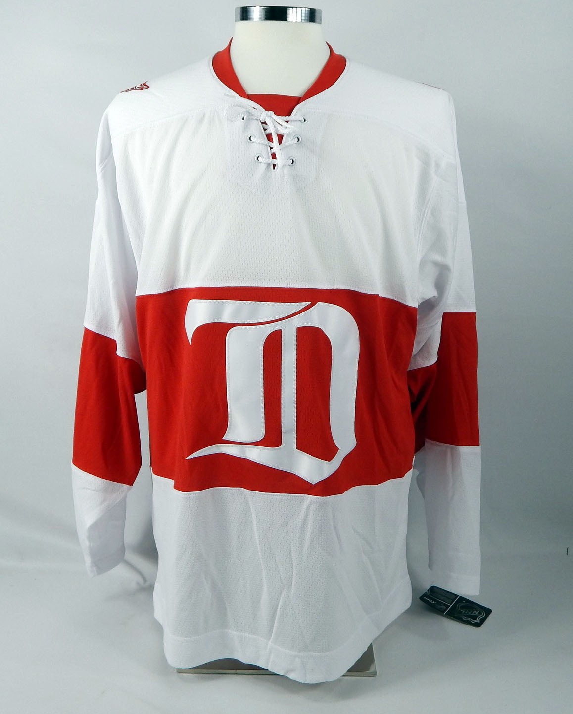 New Men Detroit Red Wings Blank # Authentic White Jersey CCM Team Classics M 5S