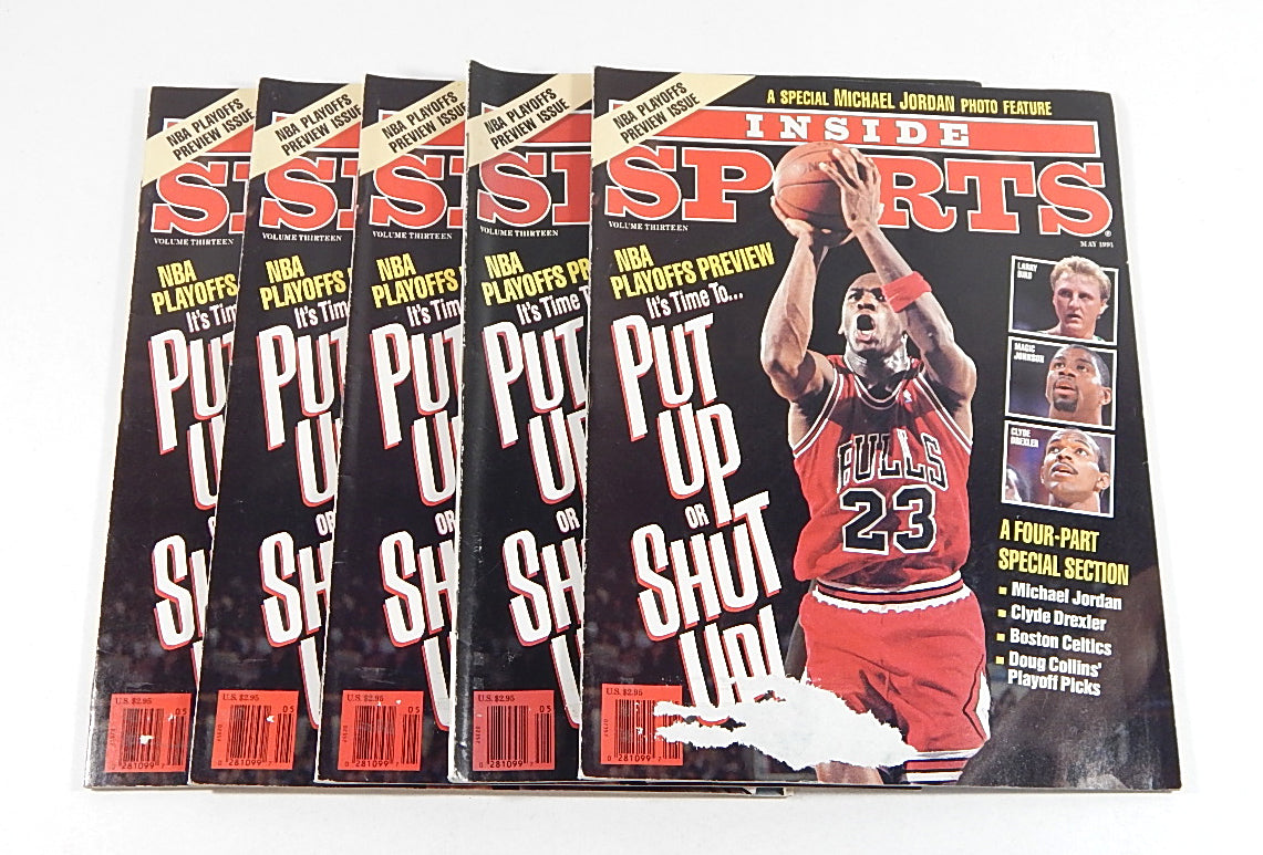 (5) Inside Sports May 1991 Mags Michael Jordan Cover Photos Nike Air Jordan 3 4