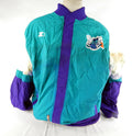 1997-98 Charlotte Hornets Game Issued Teal Warm Up Jacket DP69017