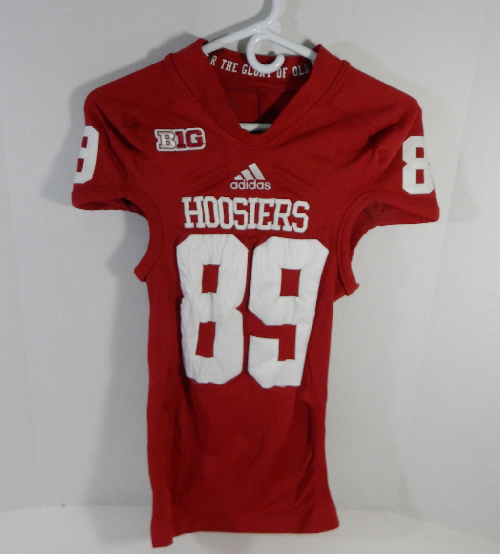 Indiana Hoosiers #89 Game Used Red Jersey Nameplate Removed M DP14057