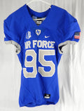 Air Force Falcons #95 Game Used Blue Jersey Football M 014