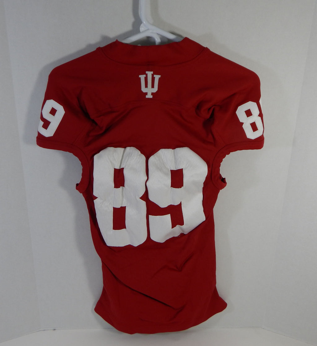 Indiana Hoosiers #89 Game Used Red Jersey Nameplate Removed M DP14057 Pic2