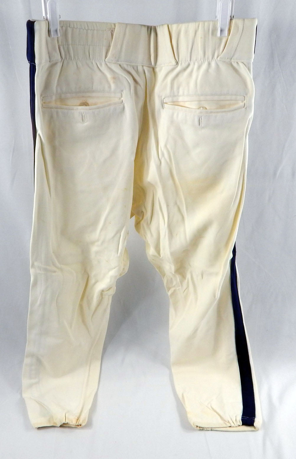 1993 Houston Astros Mike Brumley #4 Game Used Cream Baseball Pants DP112799 Pic2