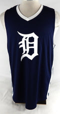 2025-26 Detroit Pistons Game Issued Navy Practice Jersey Tigers Playoffs L 272