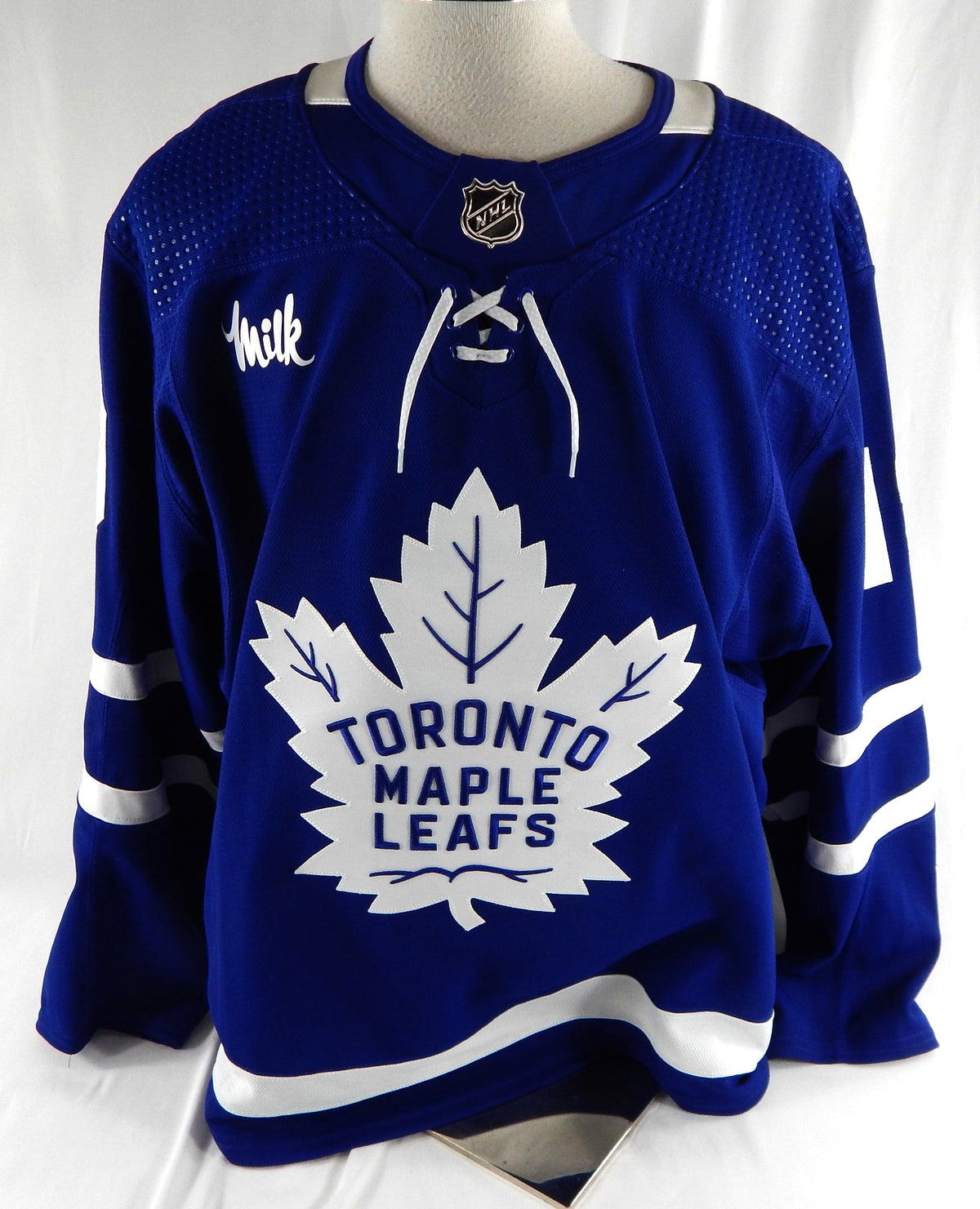 2023-23 Toronto Maple Leafs Calle Jarnkrok #19 Game Issued Blue Jersey  56 543