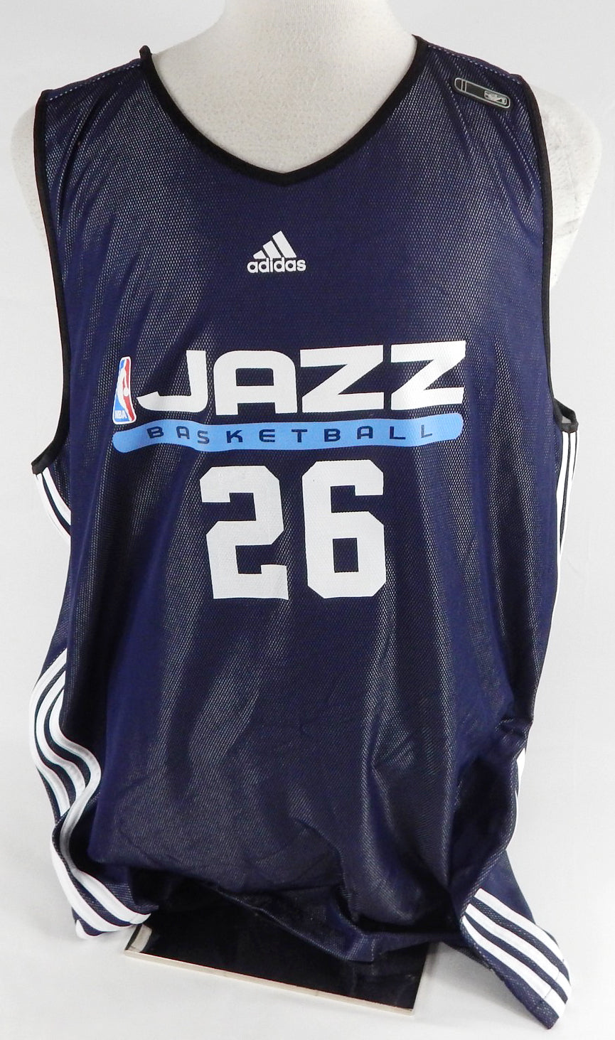 2009-10 Utah Jazz Kyle Korver #26 Game Issued Navy Practice Jersey XL 755