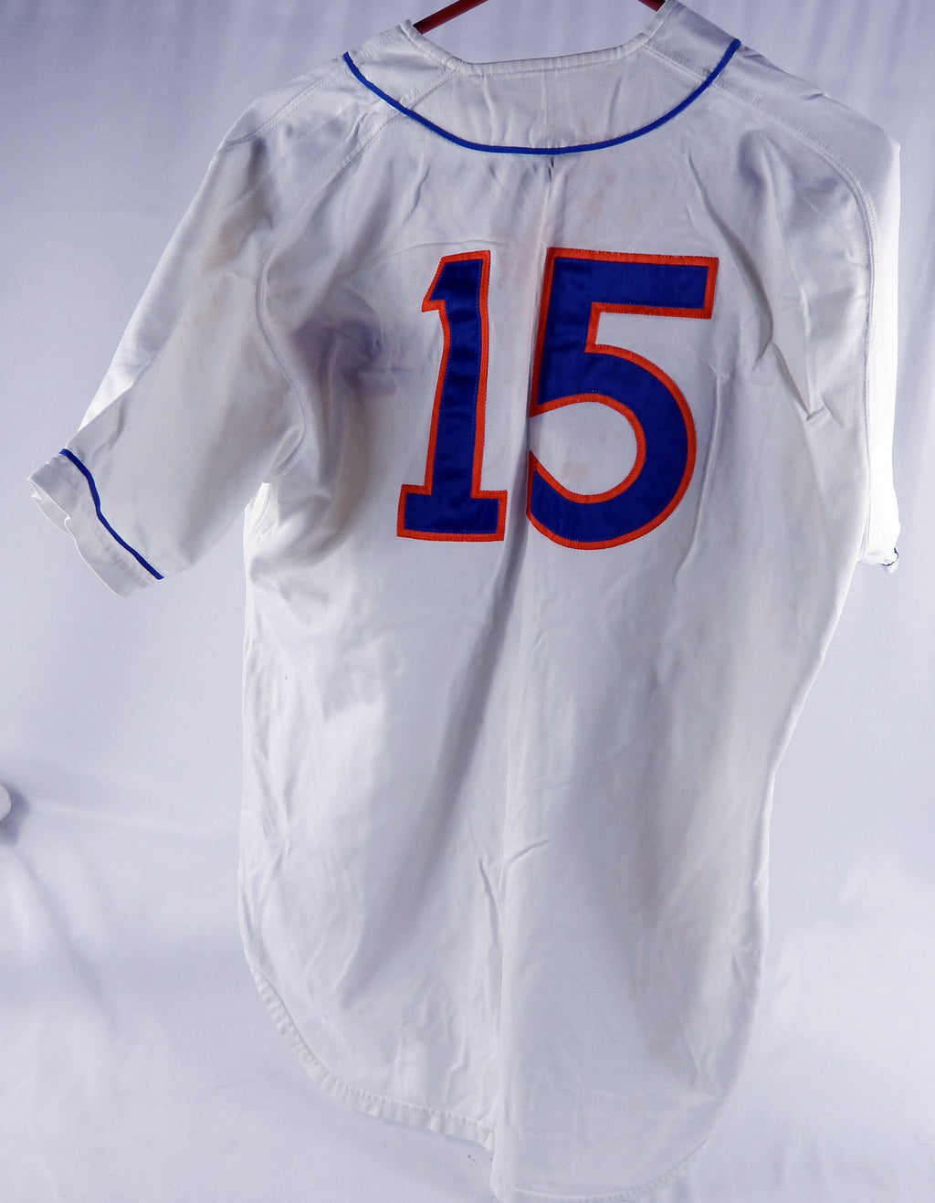 2000's Boise State Broncos #15 Game Used White Jersey Softball XL 016 Pic2