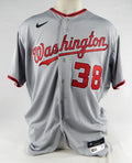 Washington Nationals Wily Peralta #38 Game Issued Grey Jersey 50 139 2023