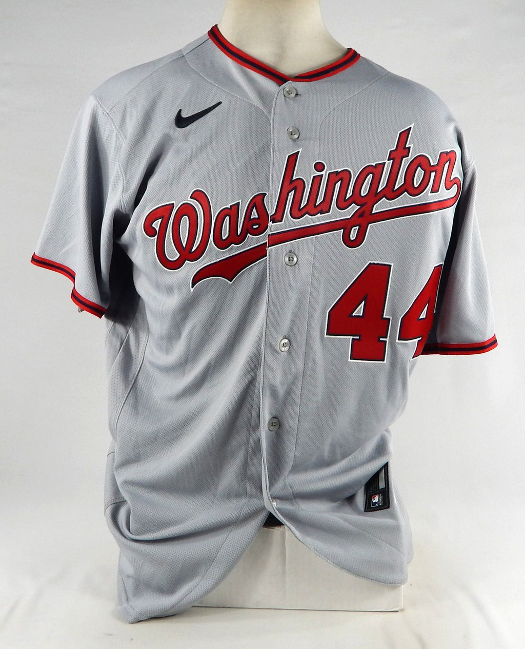 2023 Washington Nationals Nomar Mazara #44 Game Issued Grey Jersey 46 140