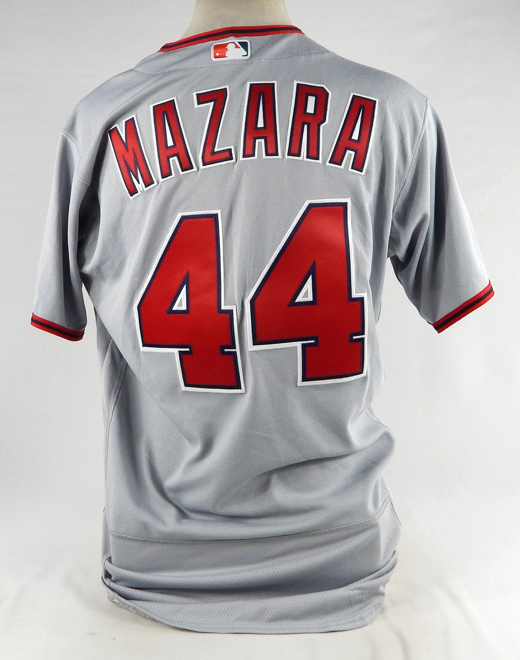 2023 Washington Nationals Nomar Mazara #44 Game Issued Grey Jersey 46 140 Pic2