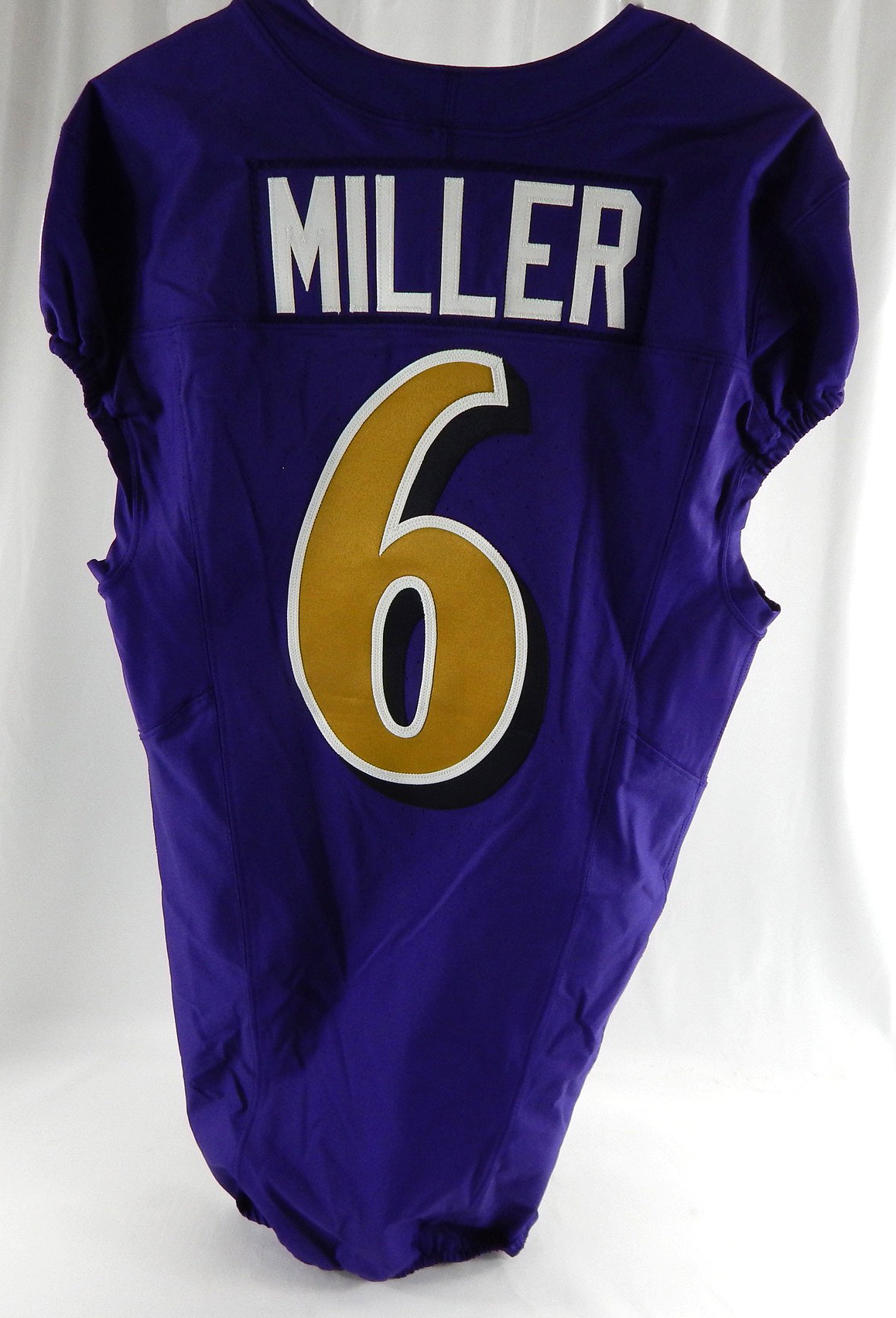 2024 Baltimore Ravens Anthony Miller #6 Game Issued Purple Jersey Color Rush 0 Pic2