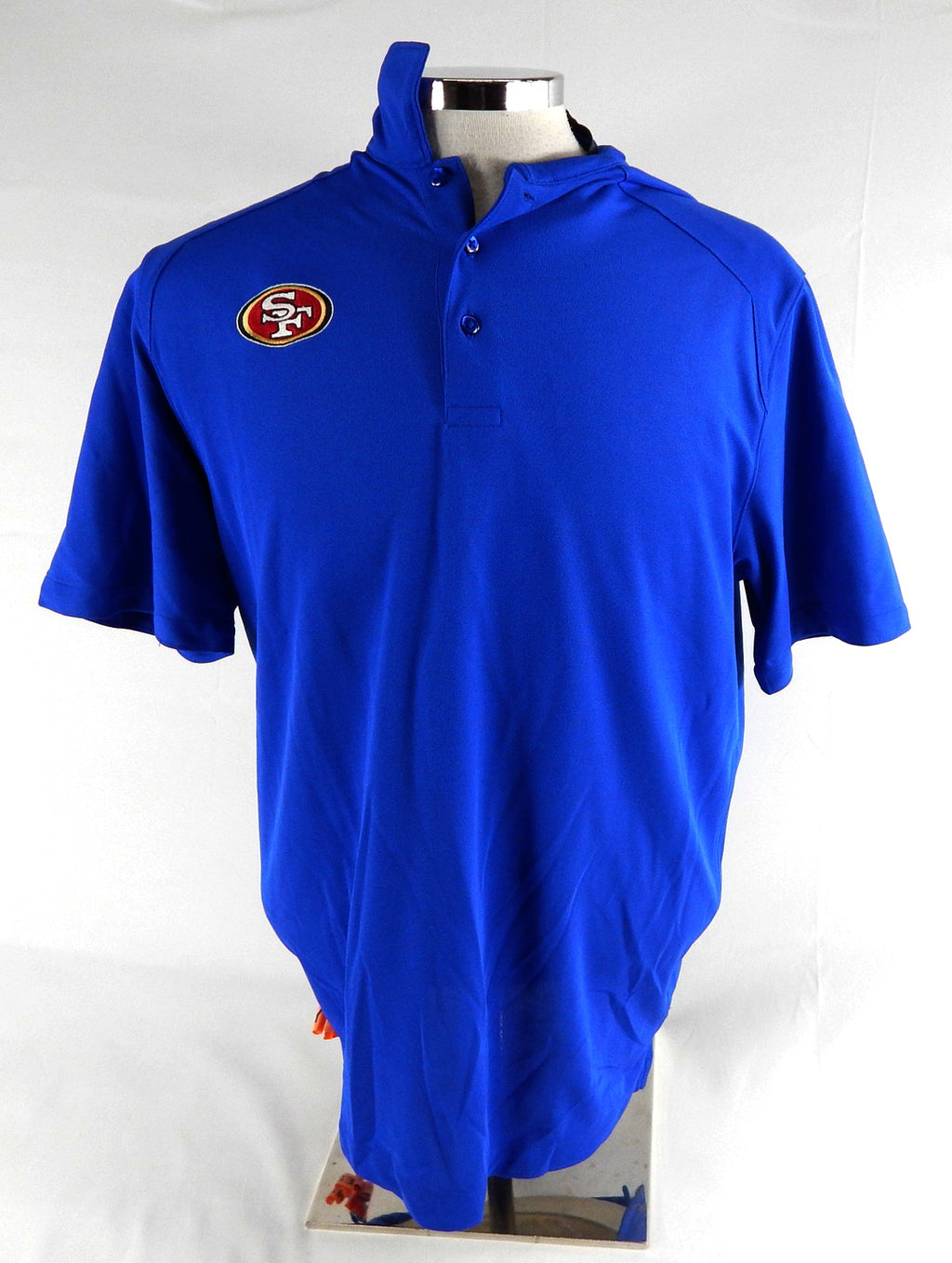 2016 San Francisco 49ers Mick Lombardi # Team Issued Blue Polo Shirt M 318