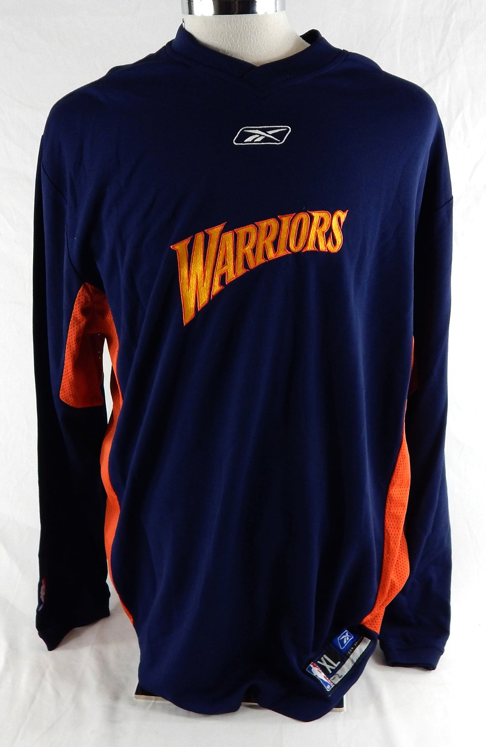 2004-05 Golden State Warriors Dan Dickau #2 Game Used Navy Shooting Shirt XL 845