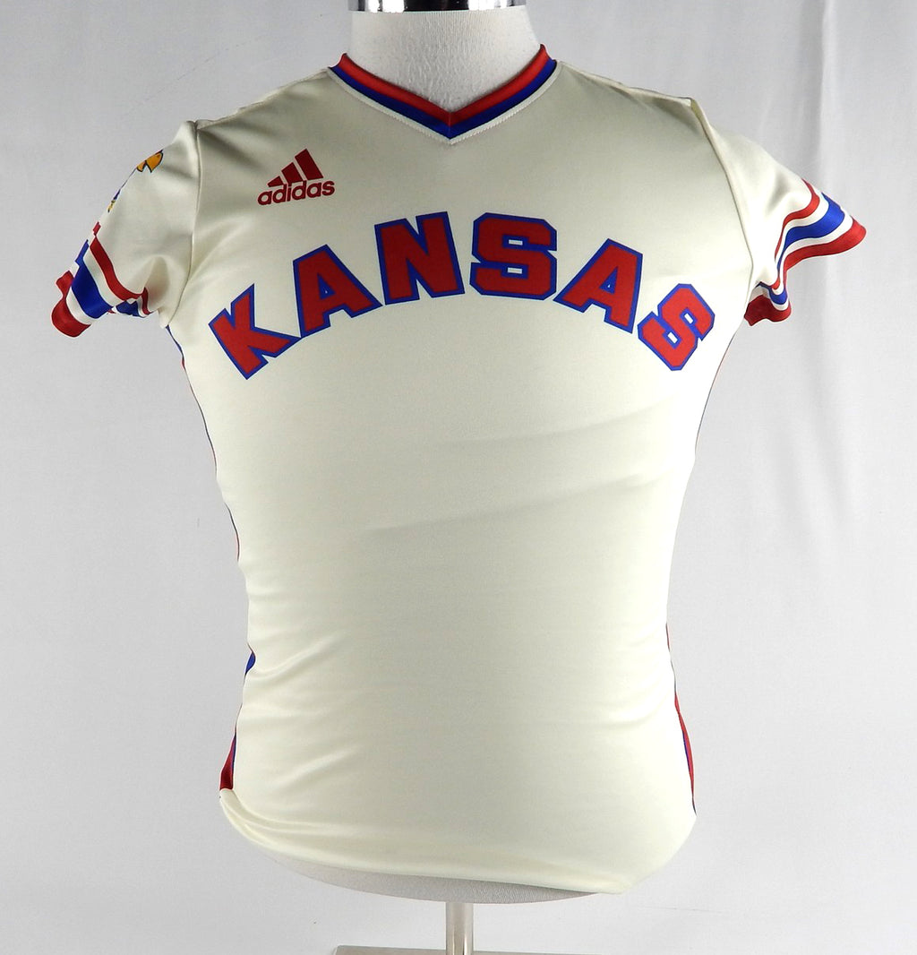 Kansas Jayhawks Game Issued Cream Jersey Womens Soccer S 335