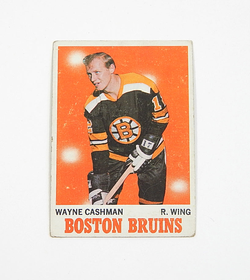 1970-71 Topps Wayne Cashman #7 Bruins Vg