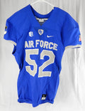 Air Force Falcons #52 Game Used Blue Jersey Football L 019