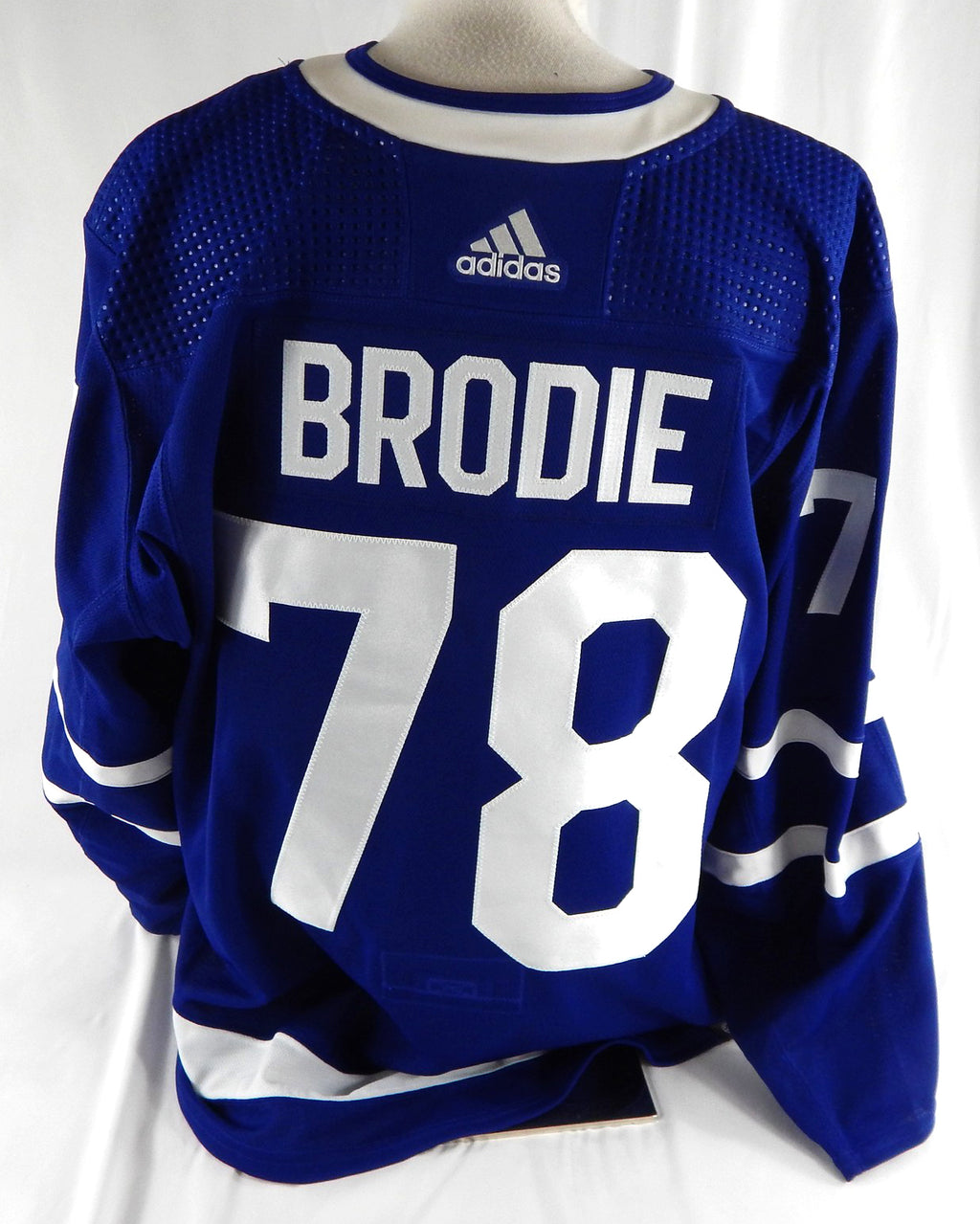 2022-23 Toronto Maple Leafs T.J. Brodie #78 Game Issued Blue Jersey Milk Patch 5 Pic2