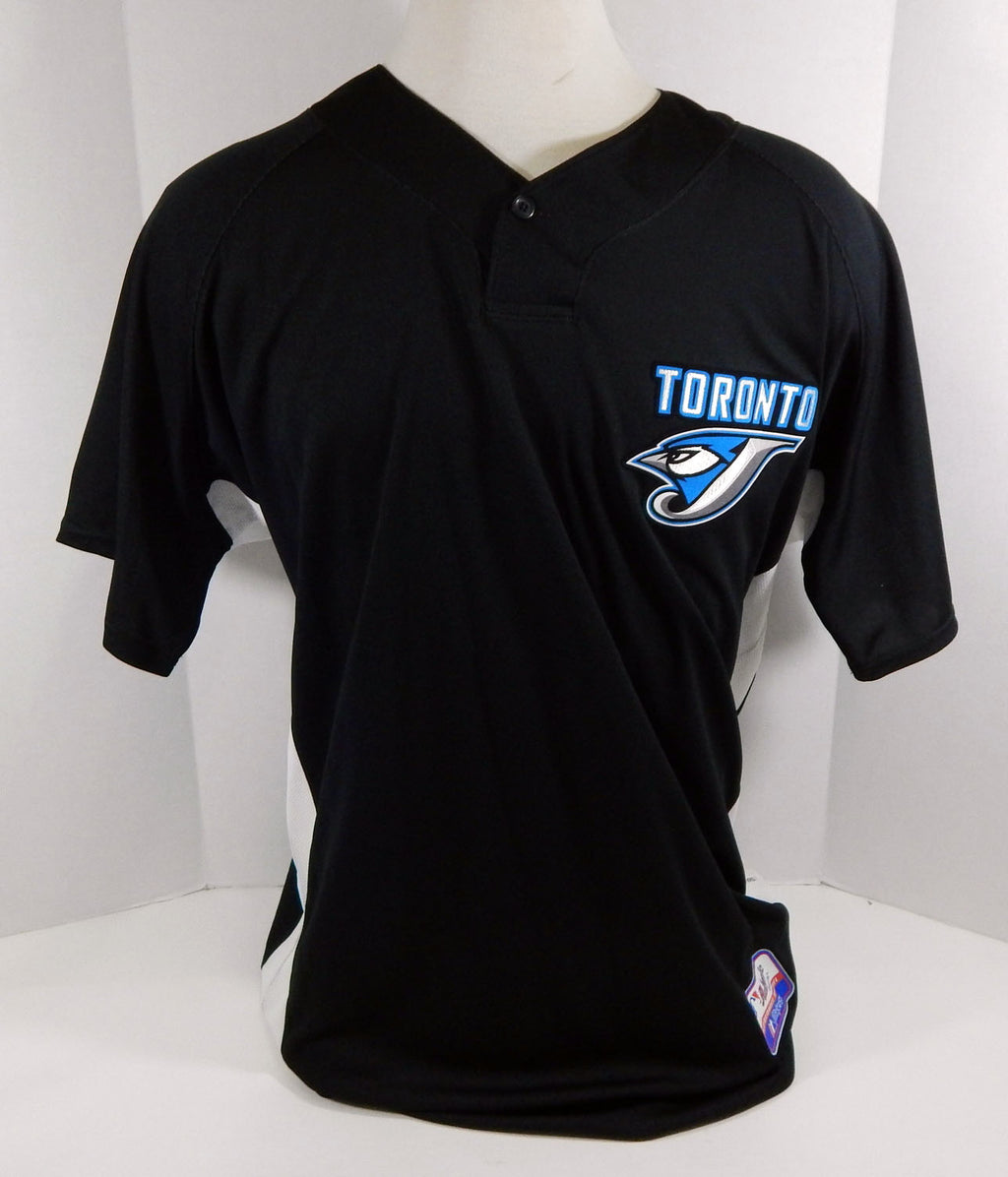 2008-10 Toronto Blue Jays Blank Game Issued Black Jersey Batting Prac ST 50 137
